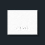 Toile Script minimaliste Joli Monogramme 3d<br><div class="desc">Les monogrammes et les noms de texte sont faciles à modifier pour répondre à vos besoins. Personnalisez-le avec ce modèle de produits facile à utiliser. 3d Texte Monogramme pour un cadeau personnalisé pour vous-même ou vos proches. Ajoutez une couleur arrière - plan ou changez l'image selon votre goût personnel. La...</div>