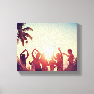 Toile Scrolls élégants 2 côtés personnalisables 2 Photo