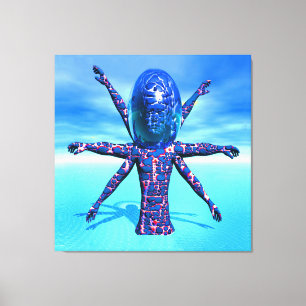 Toile Sculpture Alien