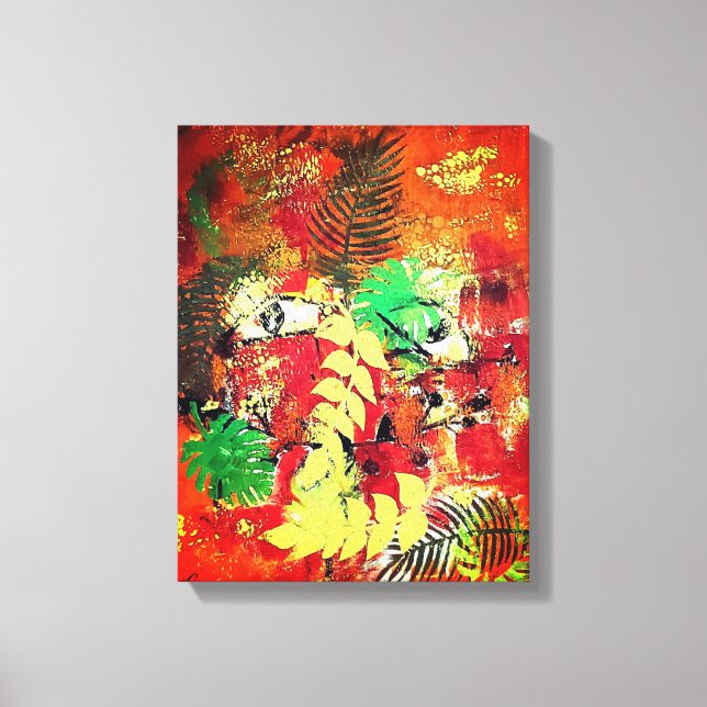 Toile Se cacher dans le jardin (Recto)