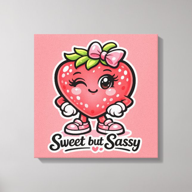 Toile Se Sentant Fruitée - Douce mais Sassy - Amis de la (Recto)