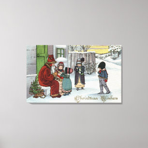 Toile Séance de GreetingSanta de Noël