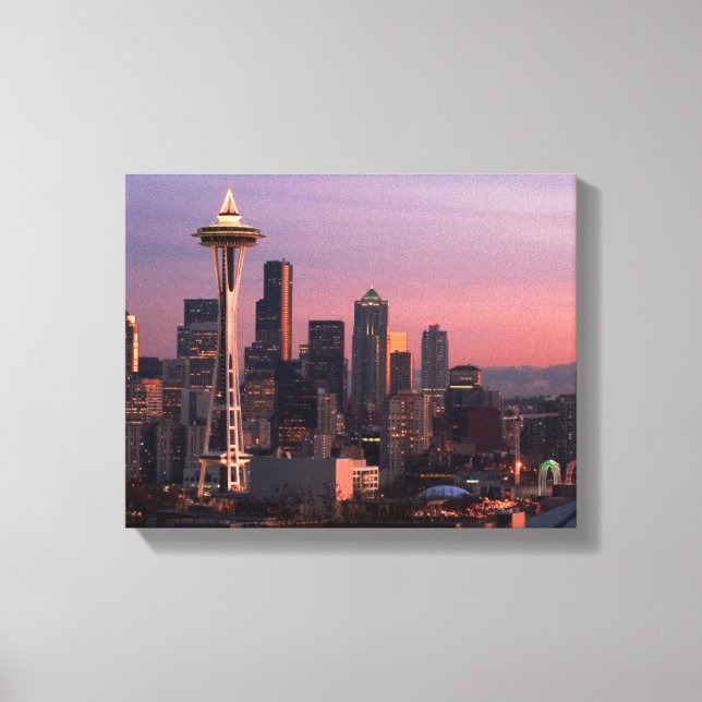 Toile Seattle depuis Kerry Park. (Recto)