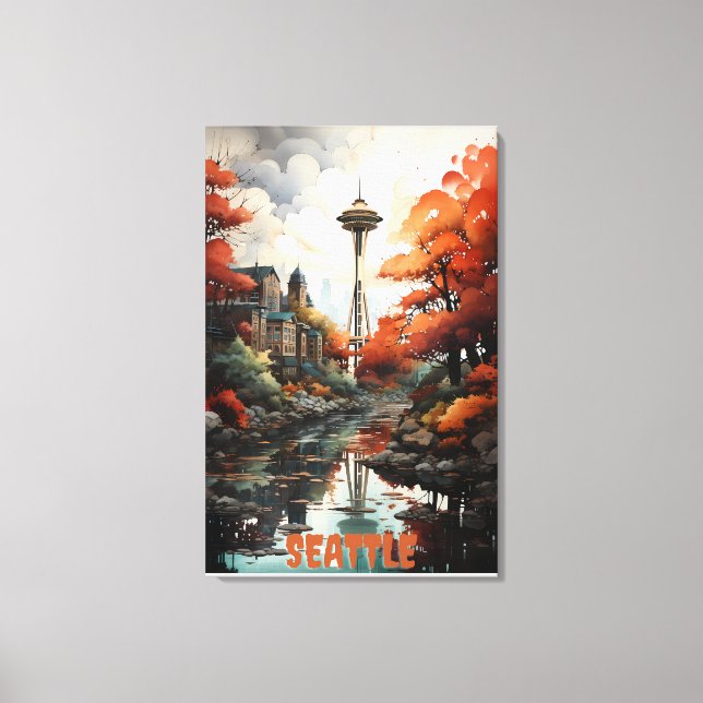Toile Seattle : Embrassez le charme surréel (Recto)
