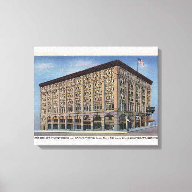 Toile Seattle, Washington - La position du sénateur Apt (Recto)