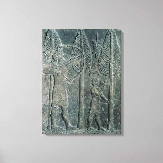 Toile Secours décrivant la chasse aux oiseaux dans (Recto)