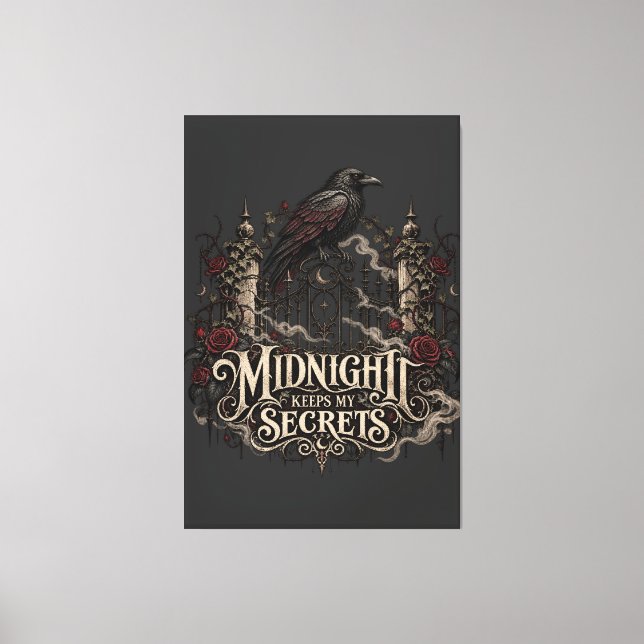 Toile Secrets de Corbeau de Minuit (Recto)