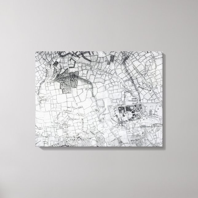 Toile Section d'une feuille de l'enquête (Recto)