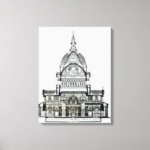 Toile Section transversale de la cathédrale de St Paul