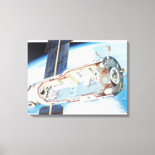 Toile Section transversale de station spatiale actionné
