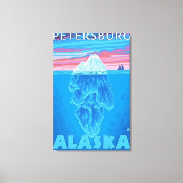 Toile Section transversale Iceberg - Petersburg, Alaska (Recto)