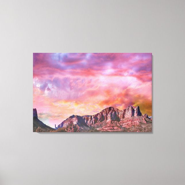 Toile SEDONA ARIZONA Red Rock Sunset (Recto)
