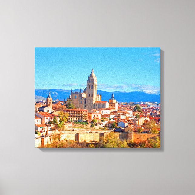 Toile Ségovie, Espagne paysage (Recto)