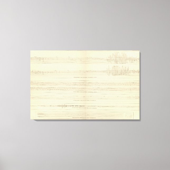 Toile Seismogrammes californiens 12 (Recto)