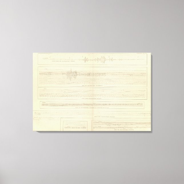 Toile Seismogrammes californiens 15 (Recto)