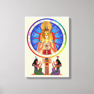 Toile Sekhmet équilibre le temps