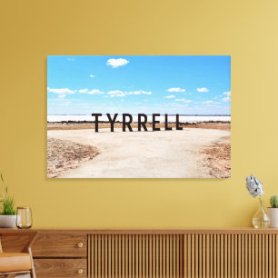 Toile Sel et ciel au lac Tyrrell Australie