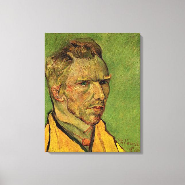 Toile Self Portrait, Vincent van Gogh. Douleur d'huile d (Recto)