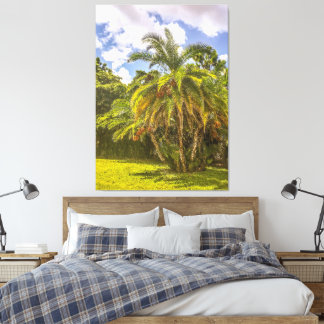 Toile Sénégal Date Palm Stretted Canvas Print
