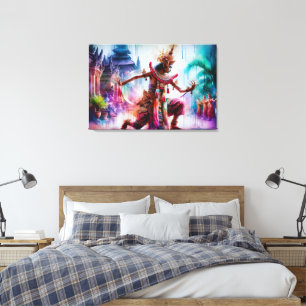 Toile Senja Tari : Danse crépusculaire à Bali