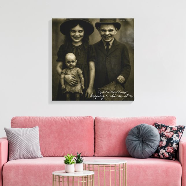 Toile S'enracine dans les vieilles manières de garder le (Insitu(Salon))