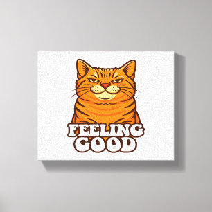 Toile Sens bon chat Cool
