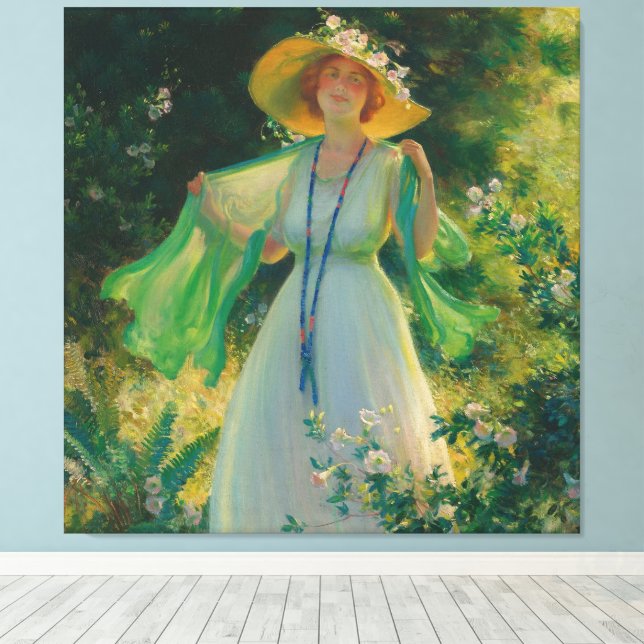 Toile Sentier de fleurs  (Insitu (Plancher de Bois))