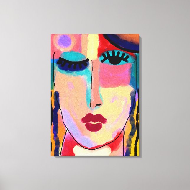 Toile Sentiments mitigés Peinture numérique Abstraite (Recto)