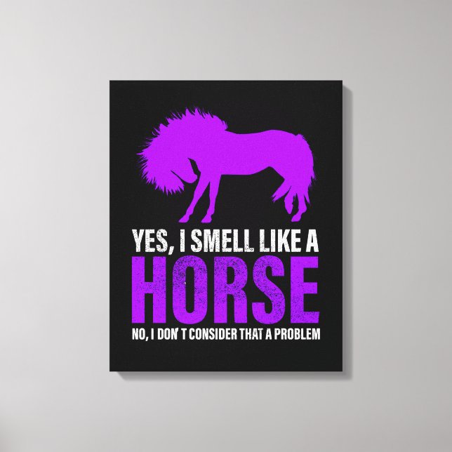 Toile Sentir comme un cheval n'est pas un problème (Recto)