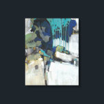 Toile Séparation<br><div class="desc">Séparation I par Tim OToole. Il présente des couleurs sombres et neutres pour créer une forme abstraite. Utilise des formes géométriques et des lignes comme des gouttes de peinture.</div>