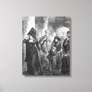 Toile Séparation de la Reine Elizabeth Wydville et elle