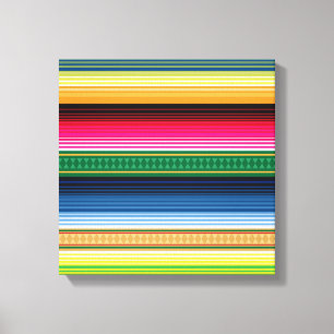 Toile Serape de couverture traditionnelle mexicaine