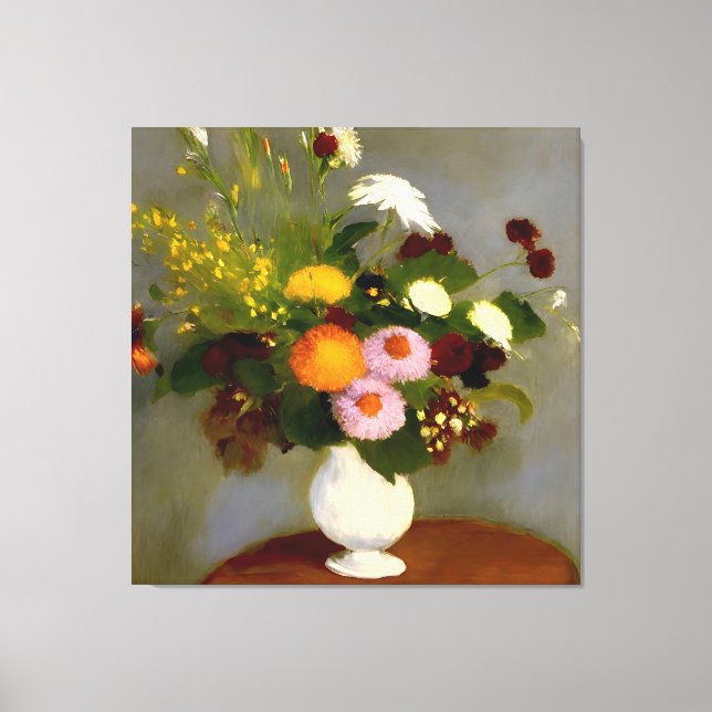 Toile Serene Floral Still Life Imprimer (Recto)