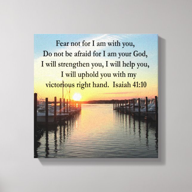 TOILE SERENE ISAIAH 41:10 SUNSET PHOTO DESIGN (Recto)