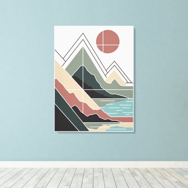 Toile Serene Peaks (Insitu (Plancher de Bois))