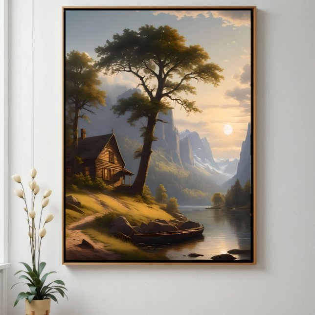 Toile Serene Refuge Stretted Canvas Print (Créateur téléchargé)