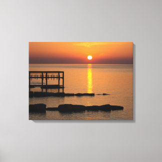 Toile Serene Sunset Stretted Canvas Imprimer