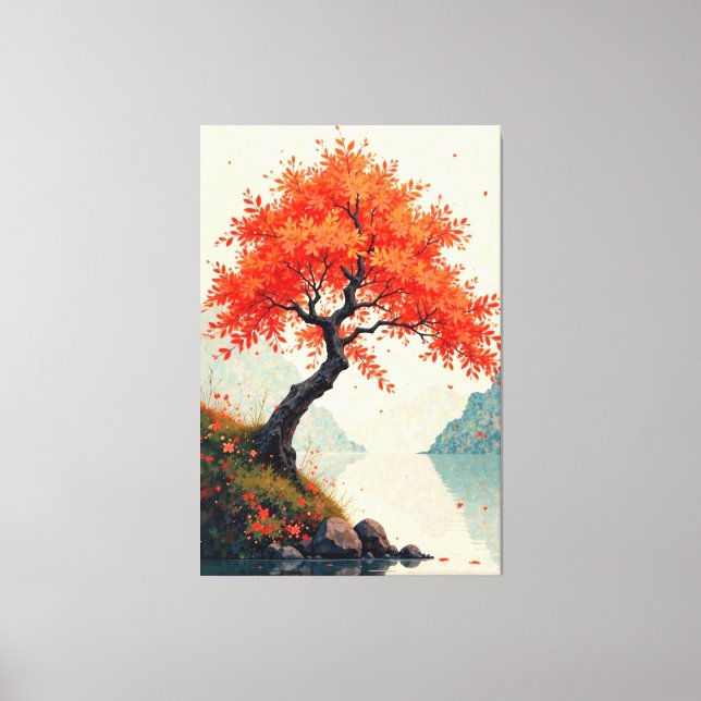 Toile Sérénité d'automne (Recto)