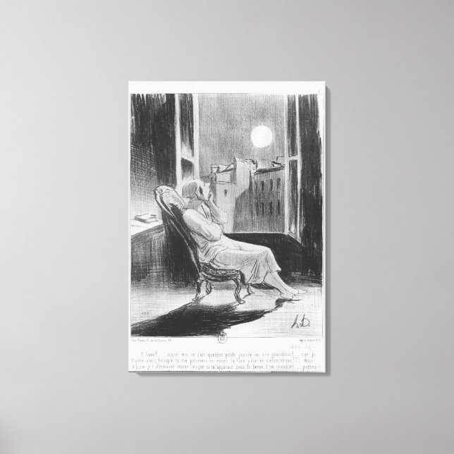 Toile Série "Les Bas-Bleus", O Moon (Recto)