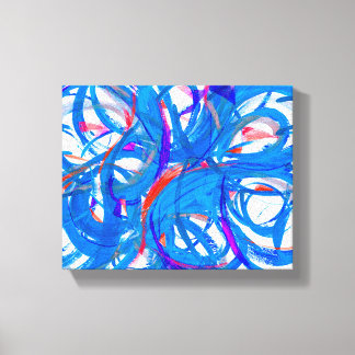 Toile series blue emotions - abstract 977