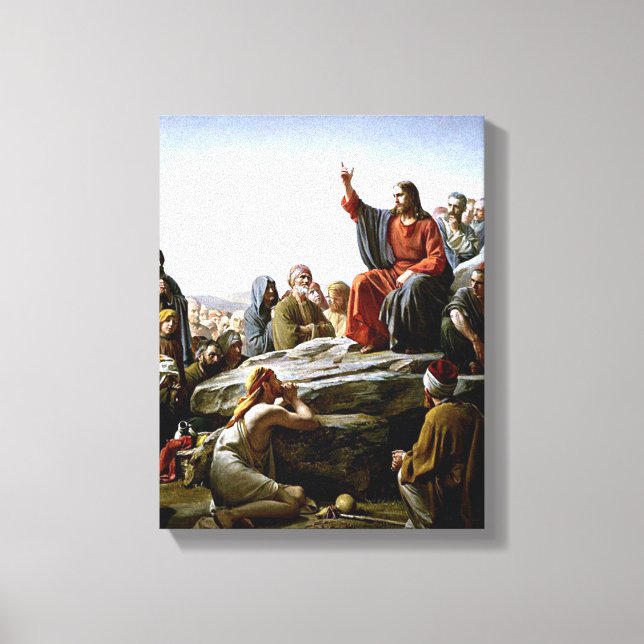 Toile Sermon sur le Mont - Carl Bloch peinture (Recto)