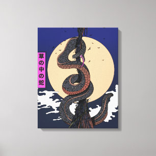 Toile Serpent dans l'Herbe