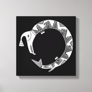 Toile Serpent D'Eau, Mimbres Poterie Design