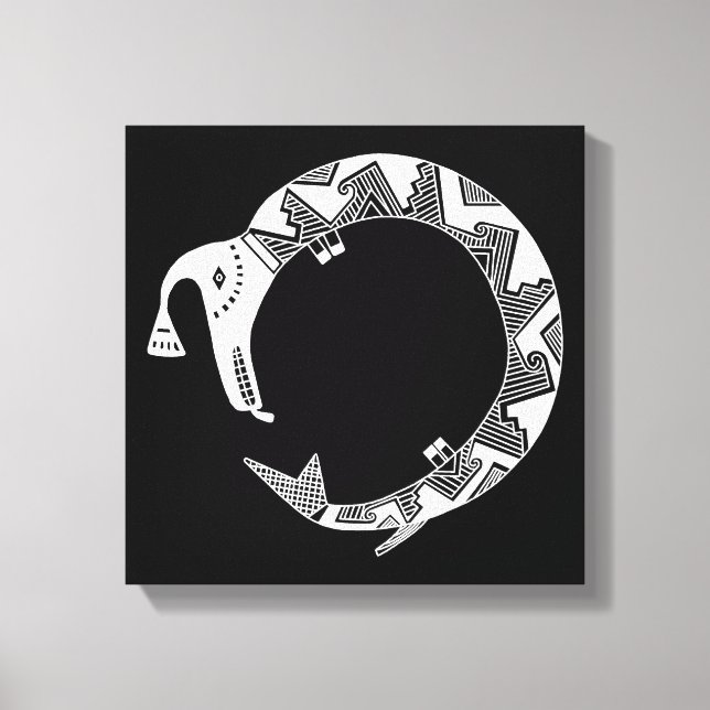 Toile Serpent D'Eau, Mimbres Poterie Design (Recto)