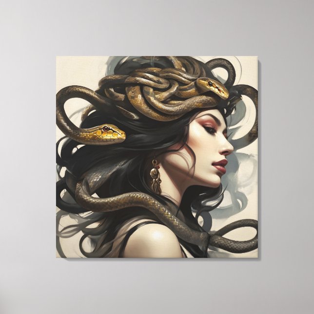 Toile Serpent femme art (Recto)