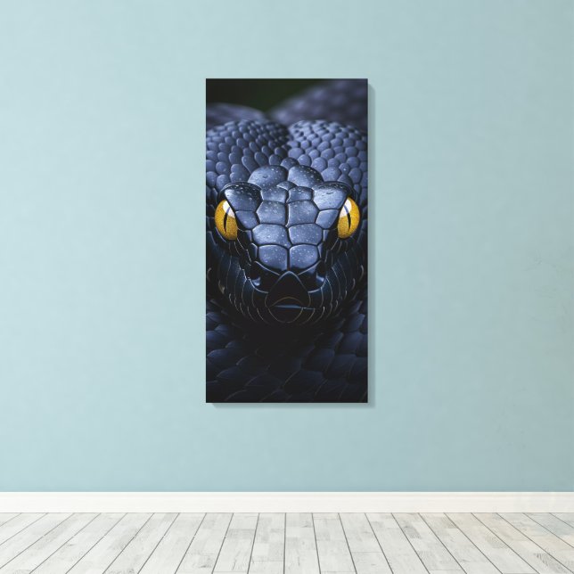 Toile Serpent noir (Insitu (Plancher de Bois))