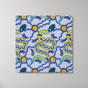 Toile Serpent tribal