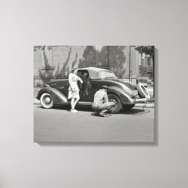 Toile Service de réparation automobile, 1942 (Recto)