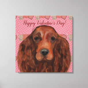 Toile Setter irlandais roux