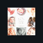 Toile Seul le meilleur collage photo de mamans Grand-mèr<br><div class="desc">Véritable toile de civière. Ce beau collage chic et enveloppé de toile murale deviendra un héritage familial précieux. Avec 8 photos carrés (faciles à télécharger sur les réseaux sociaux, et faciles à rogner sur votre iPhone) positionnées derrière une belle image blush, la position centrale affiche un arrière - plan rougissant...</div>